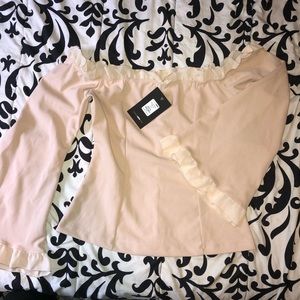 Fashion Nova ruffle detail top